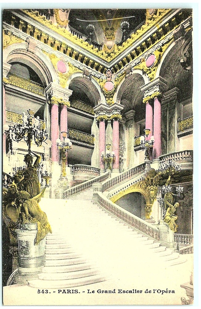 S03-8789, Beauvais, Le Grand Escalier De L'opera, Vintage Postcard