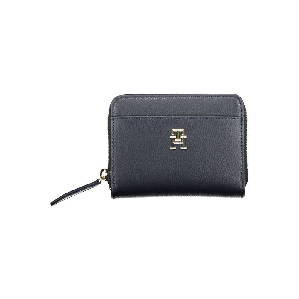 Tommy Hilfiger Blue Polyester Slim Wallet for Men Stylish and Durable