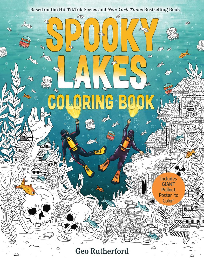 Spooky Lakes Coloring Book: Includes Pull-Out, Oversized Poster to Color! (Haunt