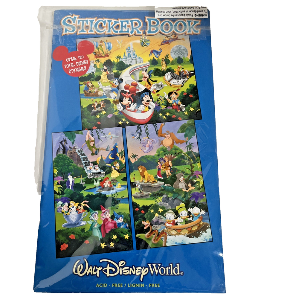Disney WDW Sticker Book - Scrapbooking Stickers New Sealed Acid Free/Lignin Free-image