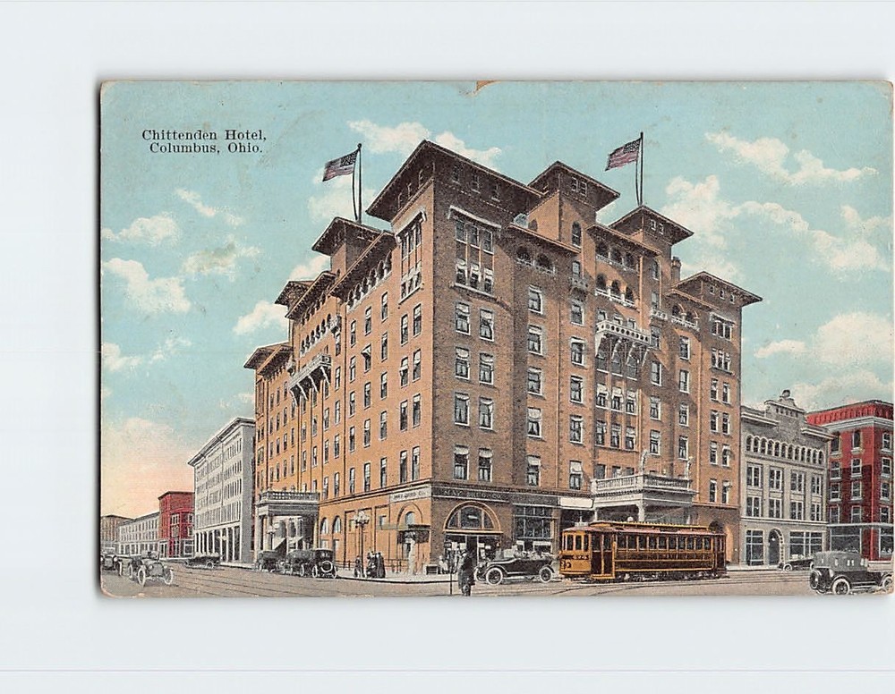 Postcard Chittenden Hotel Columbus Ohio USA