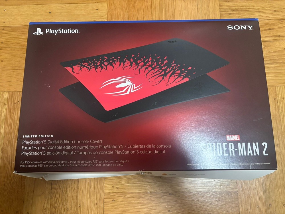PlayStation 5 Marvel's Spider Man 2 Console COVERS - Digital Slight Box Damage