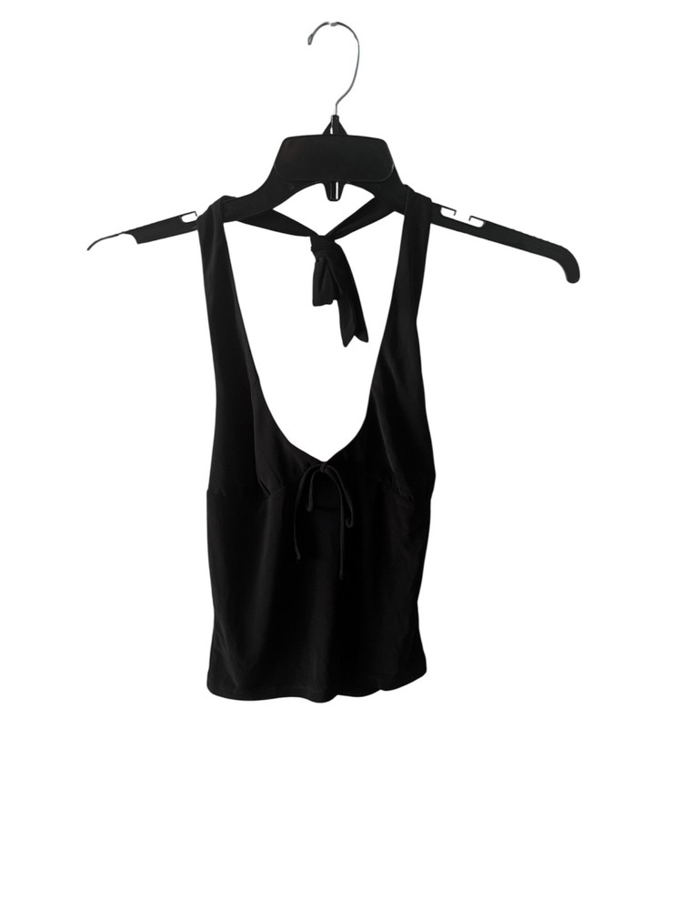 Tiger Mist Black Tie-Back Camisole. NWT