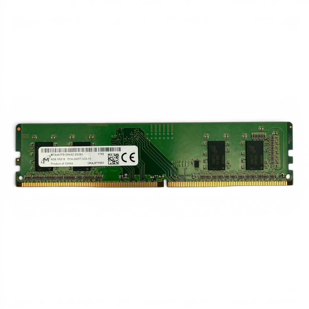 Micron 4GB DDR4 2400MHz PC4-2400T UDIMM Desktop RAM MTA4ATF51264AZ-2G3B1