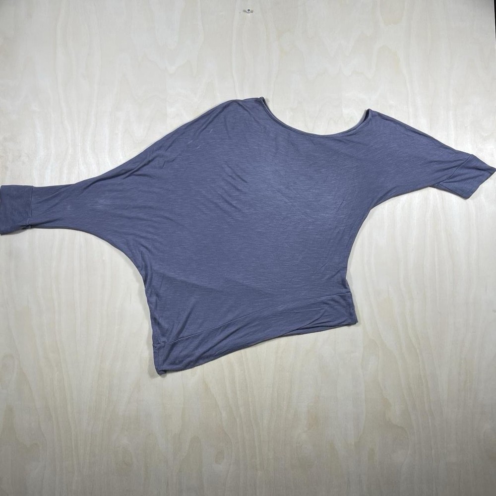 Vintage grey asymmetrical cotton top