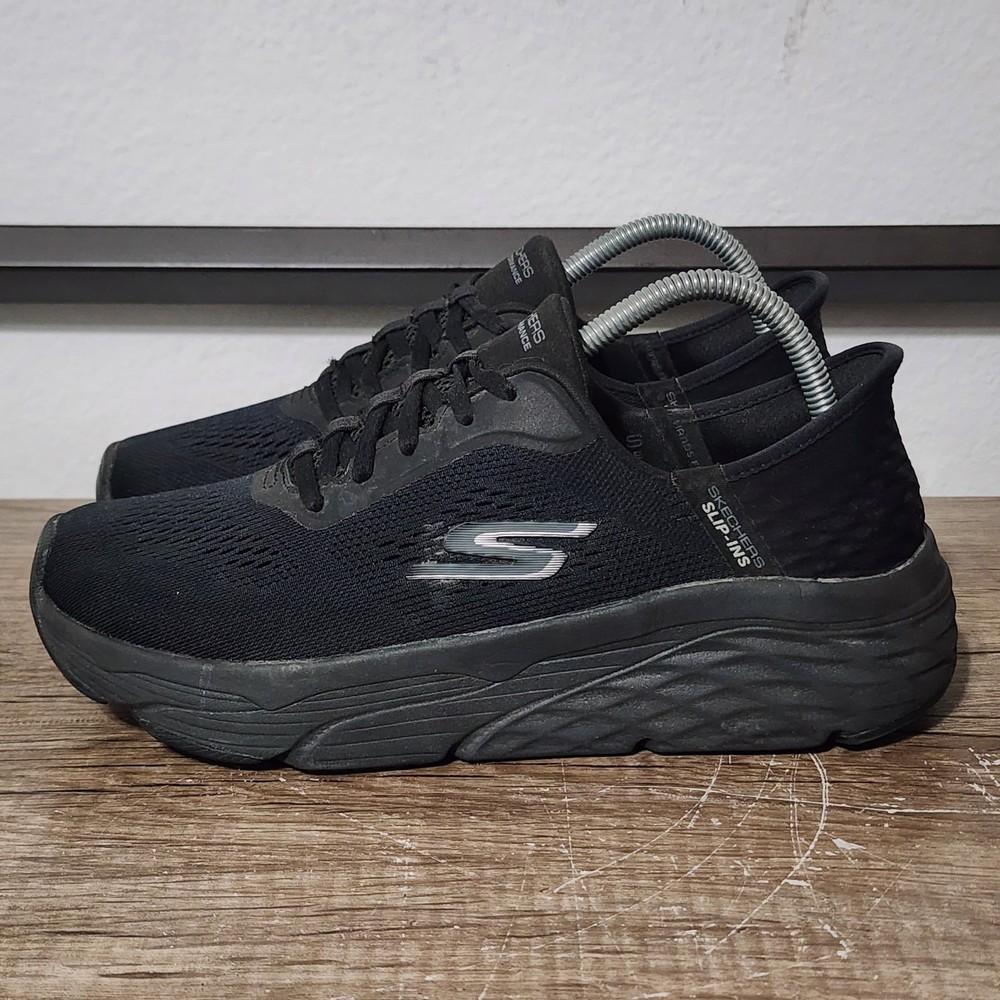 Skechers Slip-ins Max Cushioning Mystic Passion Women's Shoes Size 9 Black