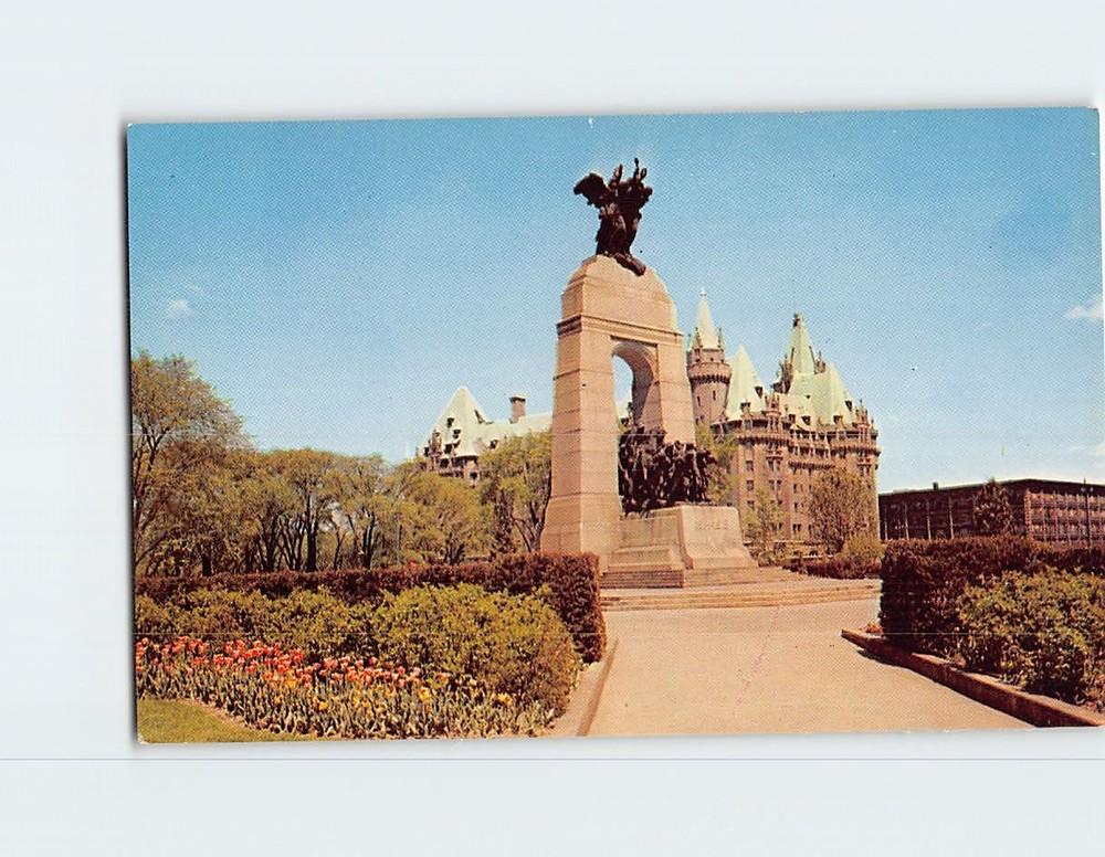 Postcard National War Memorial Confederation Square Ottawa Ontario Canada