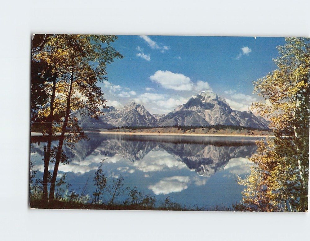 Postcard Jackson Lake & Teton Range Wyoming USA