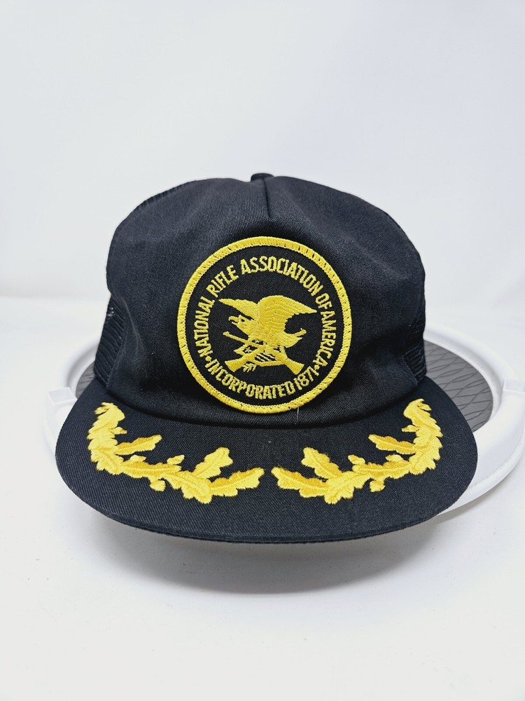 VTG National Rifle Association K-Products Mesh Trucker Snapback Hat USA Made