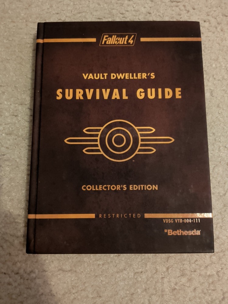 Fallout 4 Vault Dweller's Survival Guide Collector's Edition Prima Guide HC VG