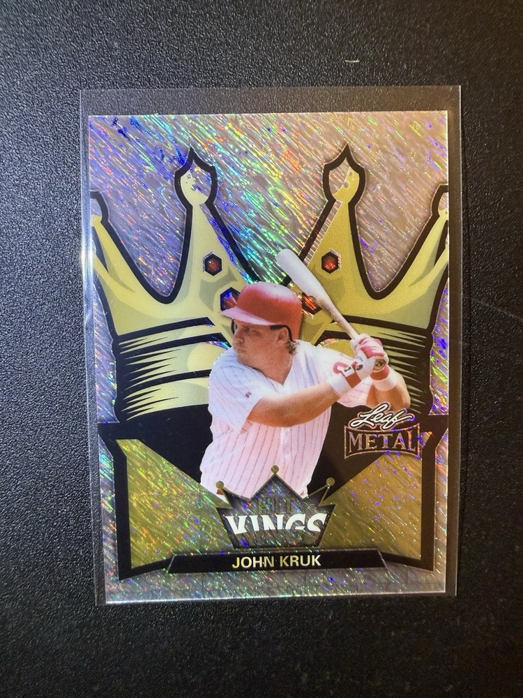John Kruk 2026 Leaf Metal Die-Cut HIT KINGS 1/1 Phillies Pre-Production Proof