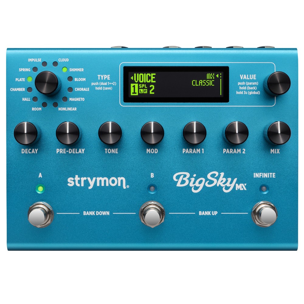 Strymon BigSky MX Premium Reverb Effects Pedal for Guitarists