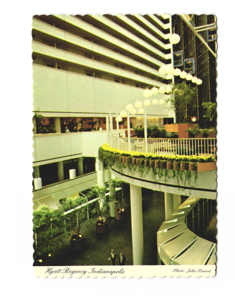 Hyatt Regency Indianapolis IN vintage postcard unposted