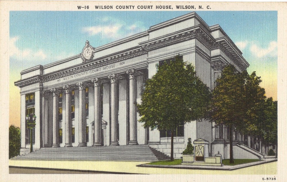 Wilson NC Wilson County Court House Vintage Postcard UNPOSTED EXCL