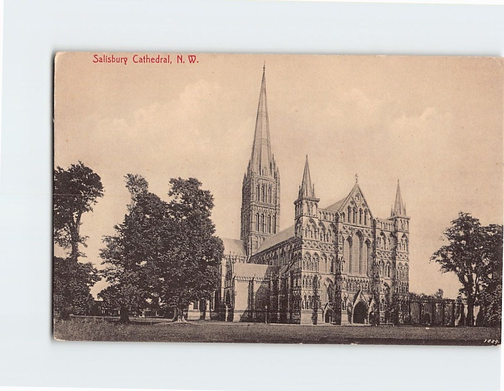 Postcard Salisbury Cathedral Salisbury England
