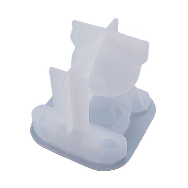 Cartoon Lazy Bear Silicone Phone Stand Mold for Resin Jewelry Making