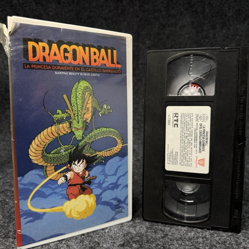 DRAGON BALL Sleeping Beauty In Devil Castle VHS Español Rare Anime Tape