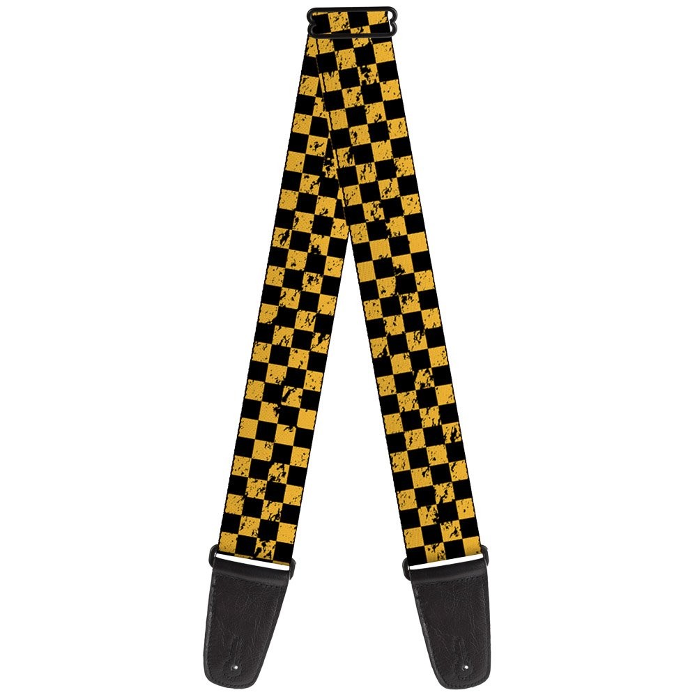 Guitar Strap - Checker Weathered Black/Yellow ACC NEWAnother great item from Rarewaves USA | Free delivery!