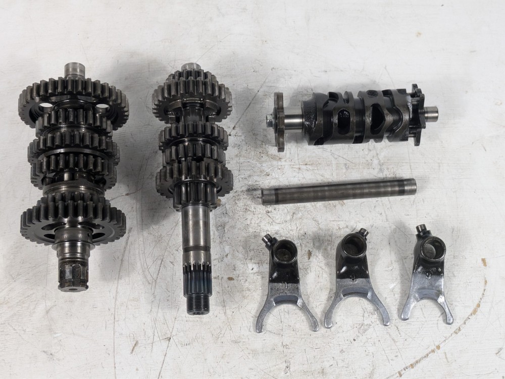 1988 Honda XR250 XR250R Trans Transmission Gears Shift Drum Cam Forks