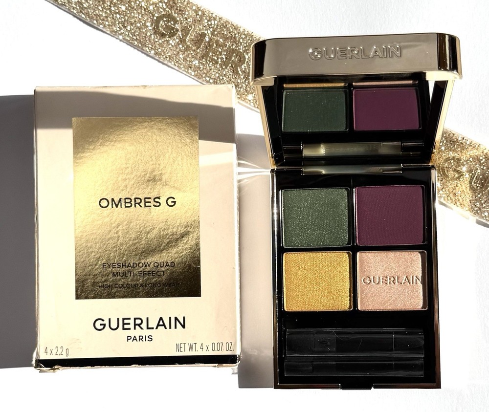 Guerlain Ombres G Eyeshadow Quad Multi-Effect 879 Glittery Tiger 4x 2.2g.