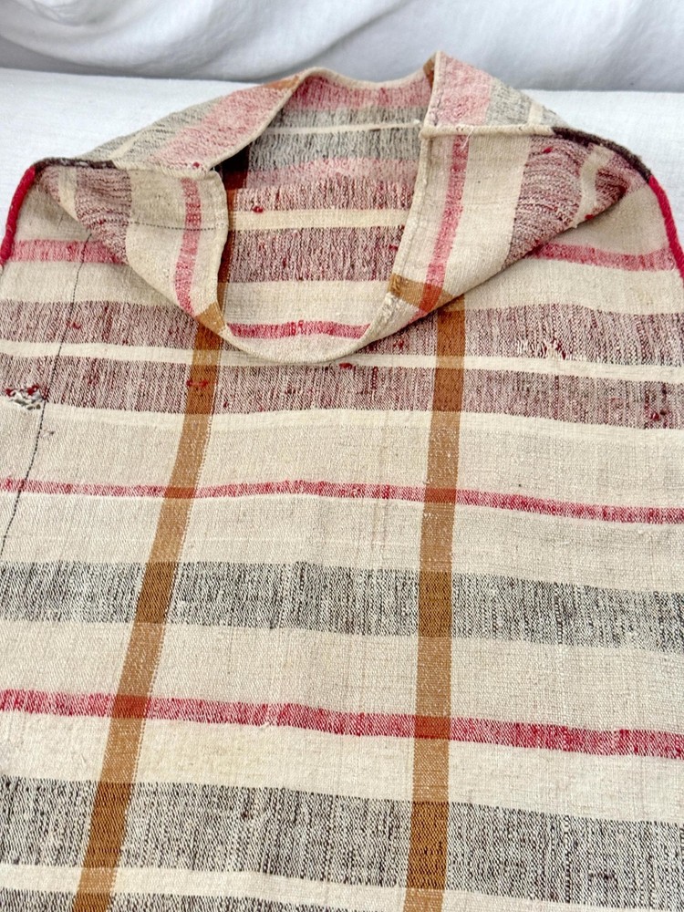 1800s European Grain Sack Vintage Linen Rustic Farmhouse Decor French Country E