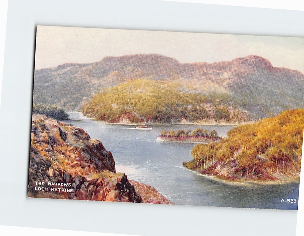 Postcard The Narrows Loch Katrine Scotland