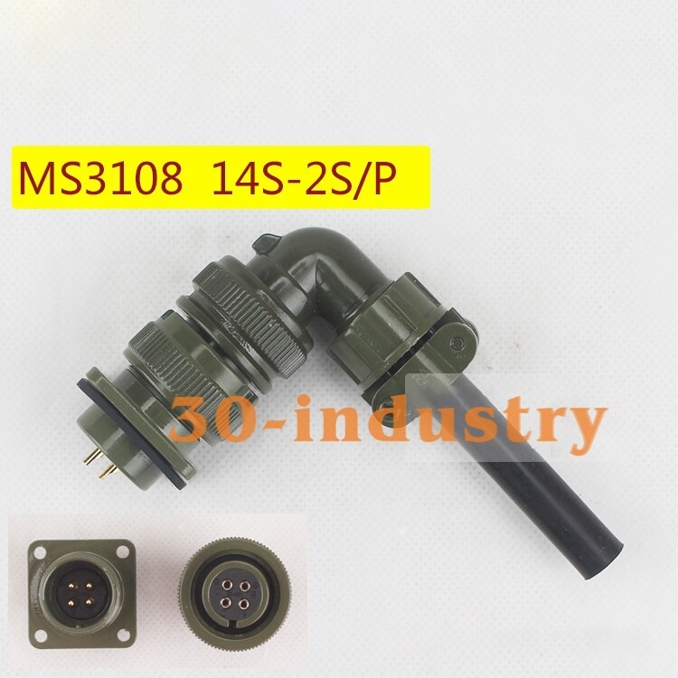 1PCS NEW FOR 4-pin Connector Elbow Aviation Plug MS3108A-14S-2 S/P