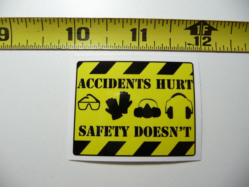 Accident Prevention Safety Decal Sticker for Hard Hats