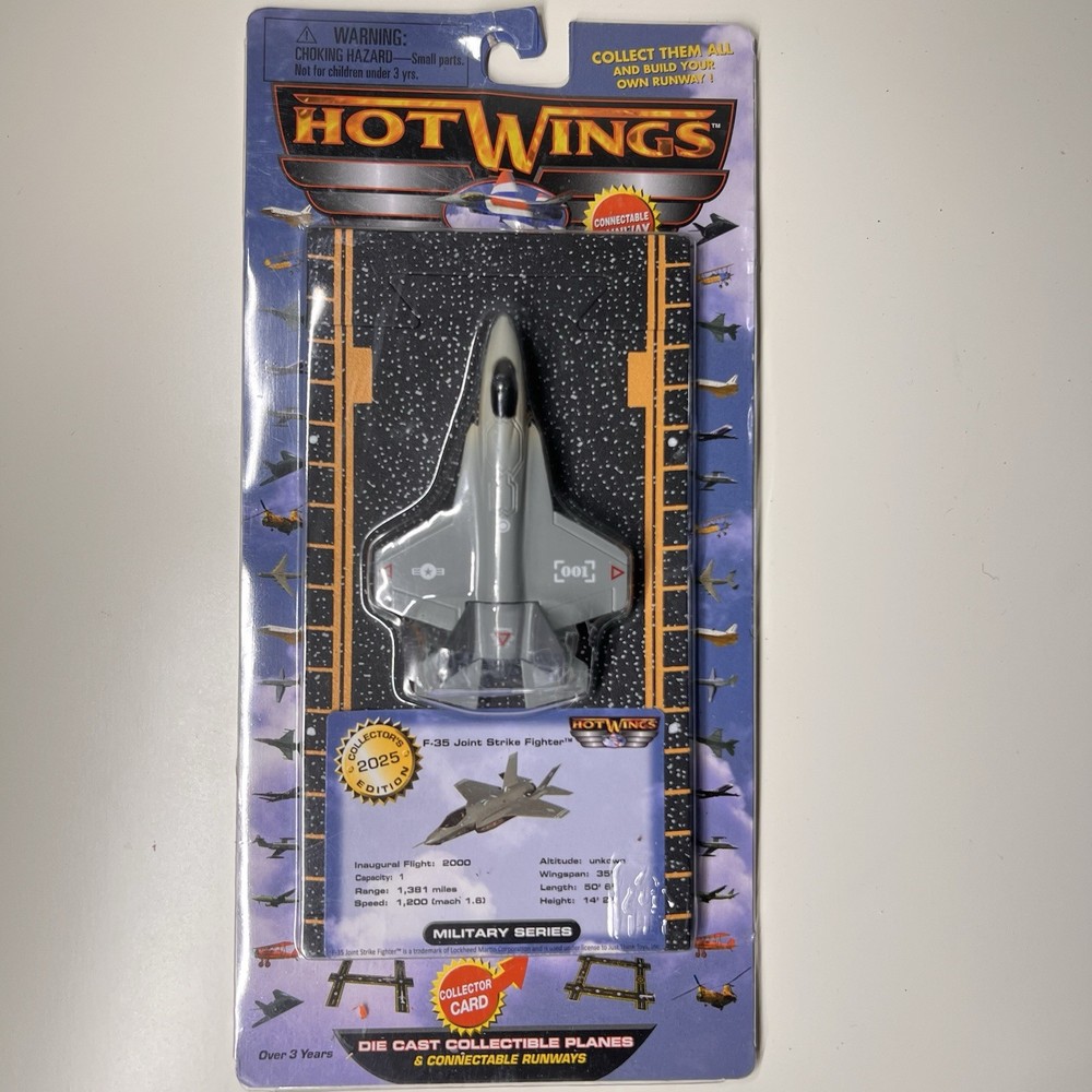 Hot Wings F-35 Joint Strike Fighter Die-Cast Plane 2025 Collector Edition - New