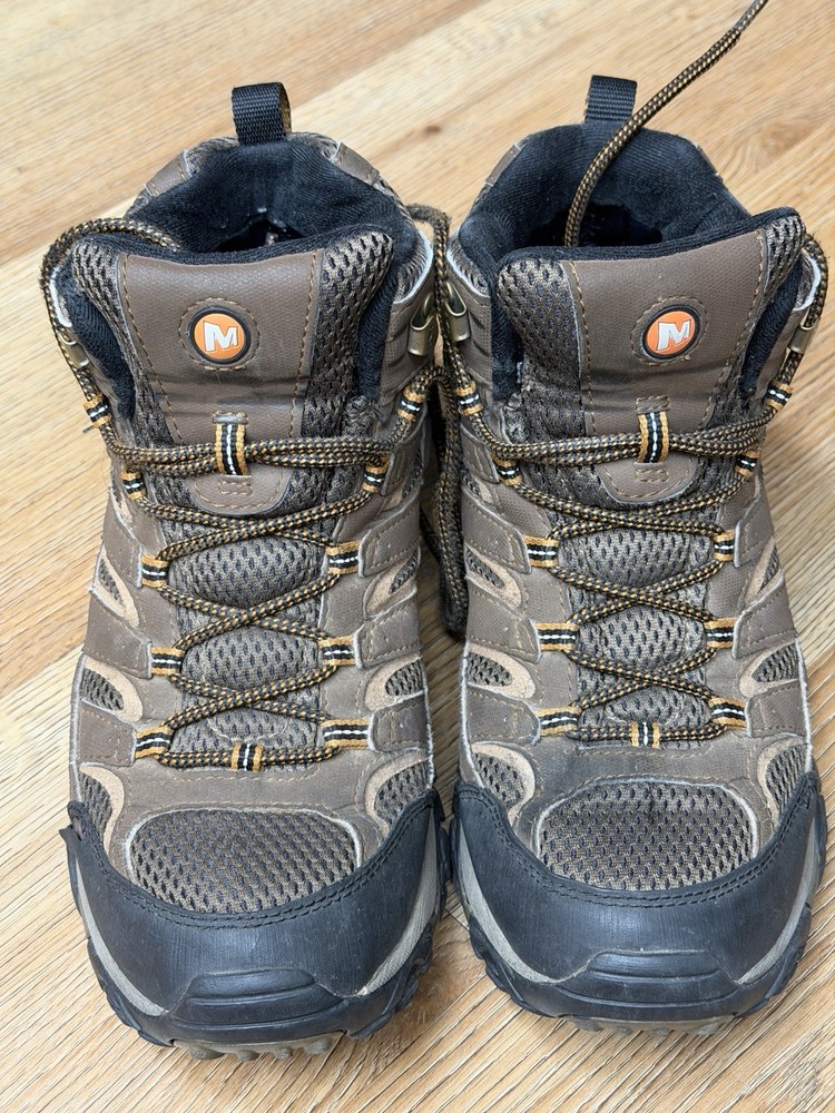 Merrell Men's Hiking Shoes Brown/Black US 8 Medium Vibram Sole