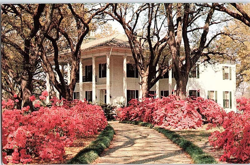Postcard HOUSE SCENE Mobile Alabama AL m/09 AJ5205
