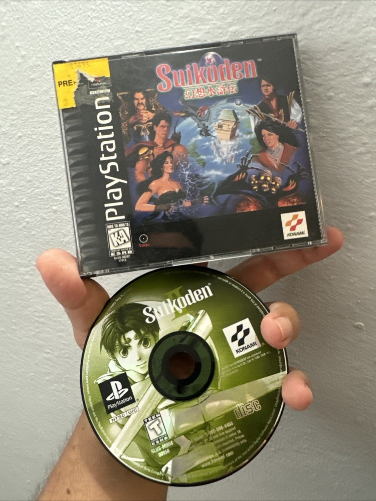 Suikoden (PlayStation 1 PS1, 1996) TESTED Working Disc **VGC**