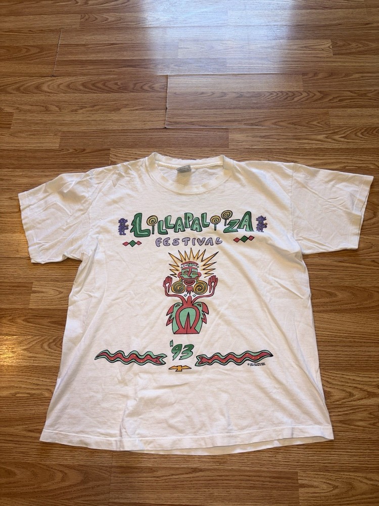 Vintage 1993 Lollapalooza XL Alice In Chains Tool Primus Promo Tee Made In USA