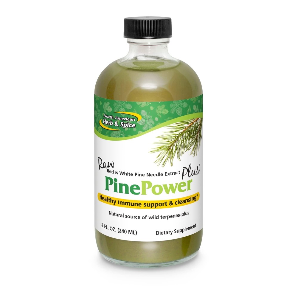 NORTH AMERICAN HERB & SPICE Pine Power Plus 8 fl oz Supports Immune & Cardiovascular Health