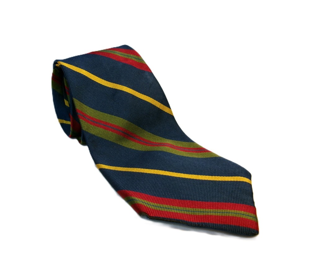 Striking Vintage 100% Silk GAP Men’s Neck Tie, Multicolor Diagonal Stripe - (K)