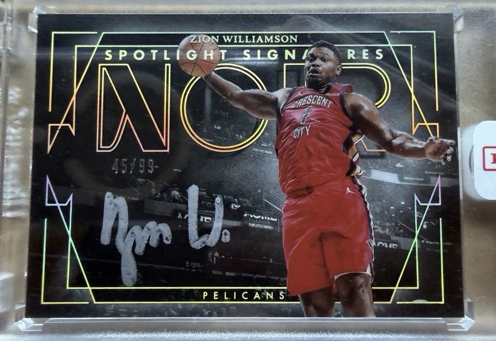 2024-25 Panini Noir Zion Williamson Spotlight Signature Horizontal /99 #SSH-ZWL