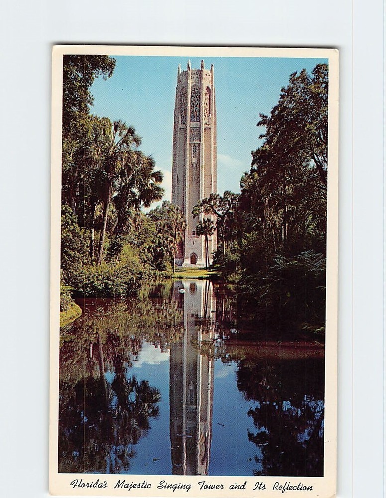 Postcard Singing Tower Lake Wales Florida USA