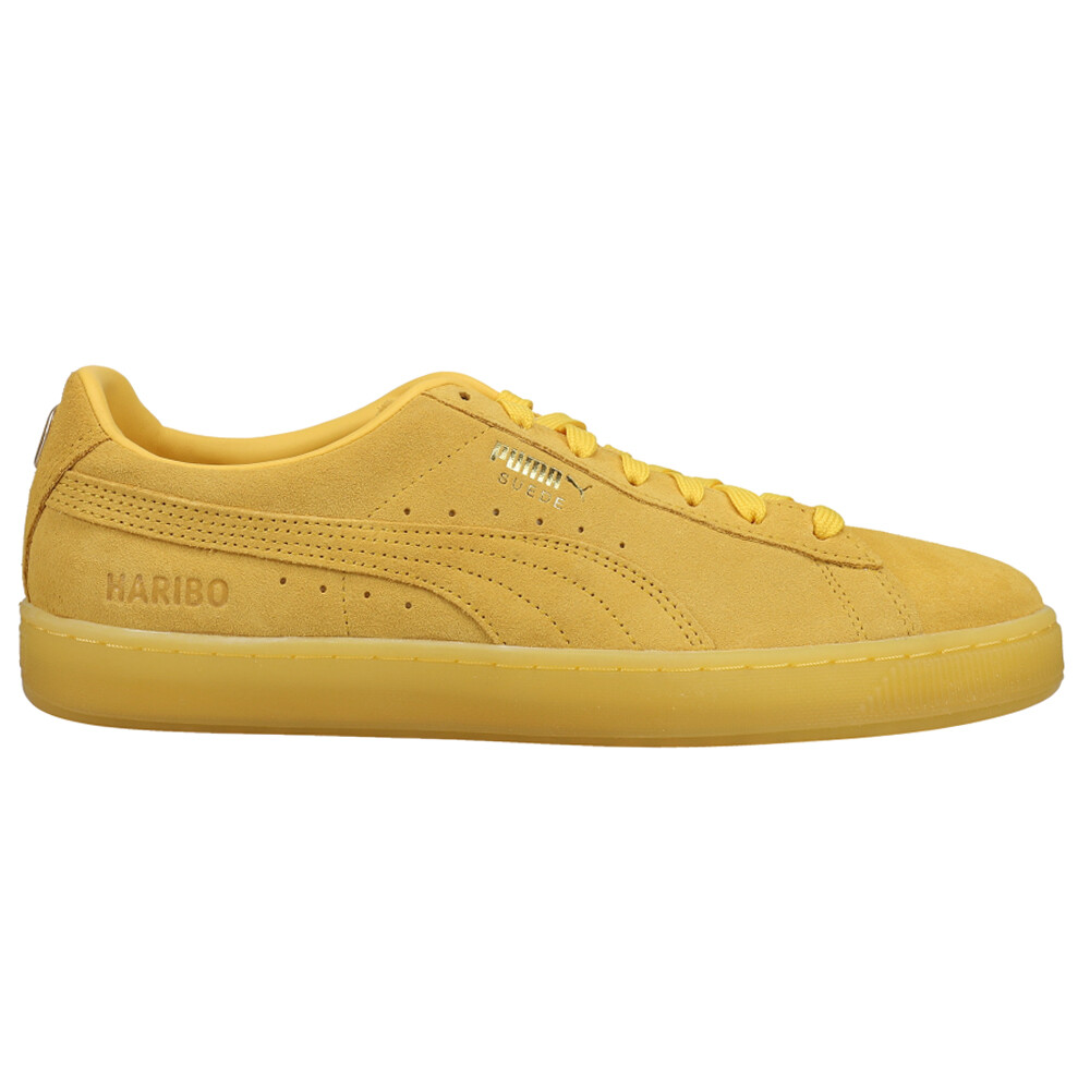 Puma Gummy Bear X Suede Classic Lace Up  Mens Yellow Sneakers Casual Shoes 38256