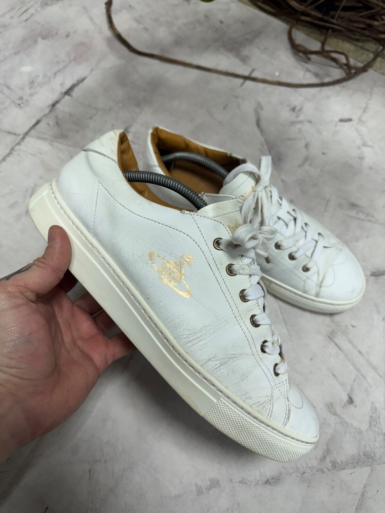 vintage vivienne westwood orb logo sneakers