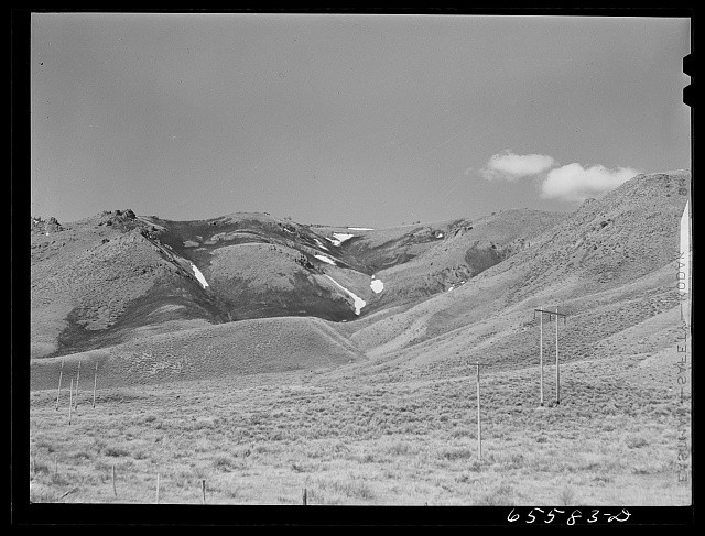 Photo:Beaverhead County Montana 1942 Mountain Landscape
