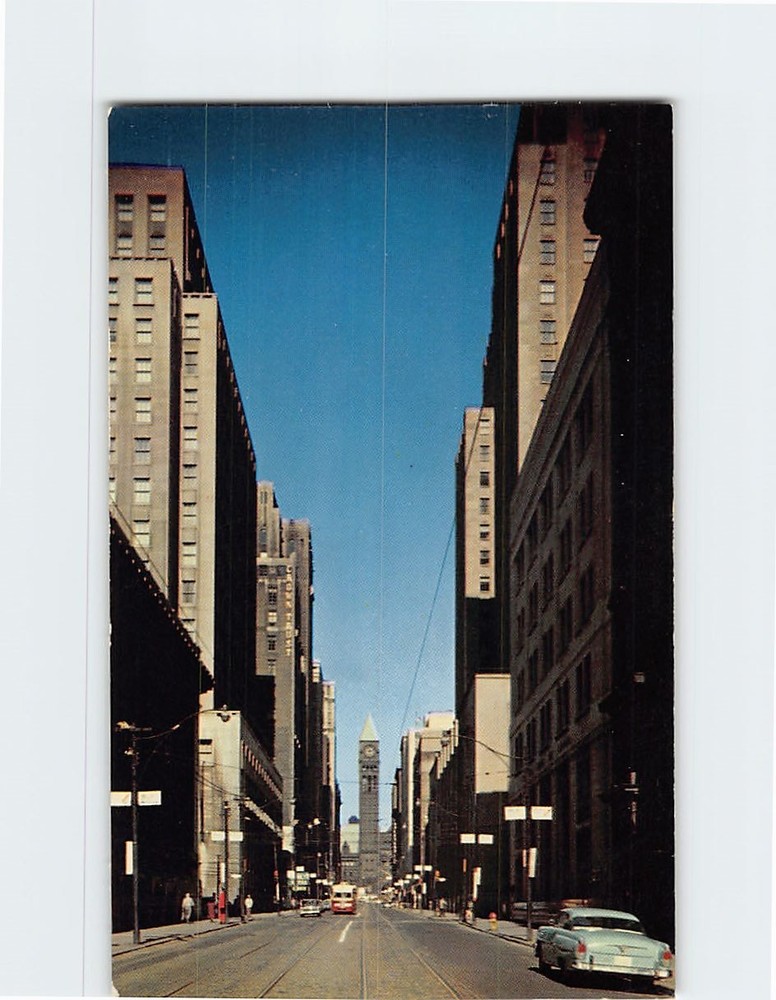 Postcard Bay Street Financial Centre of Canada Toronto Ontario Canada