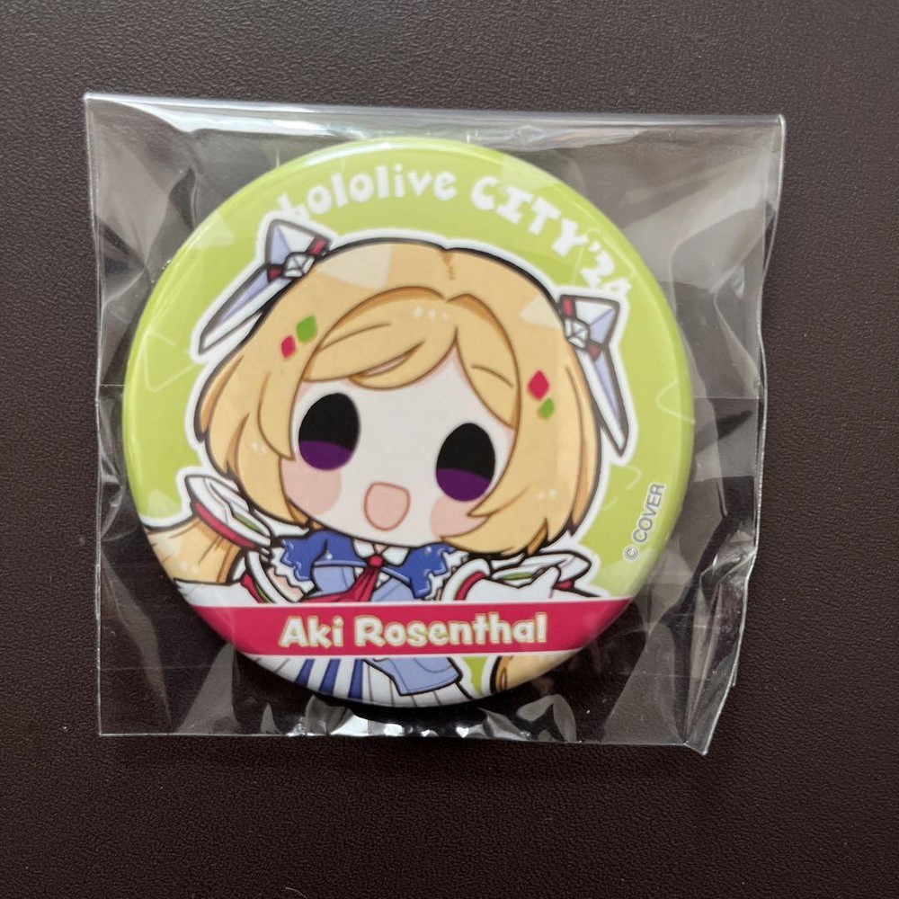 Aki Rosenthal Hololive City 24 Can Badge