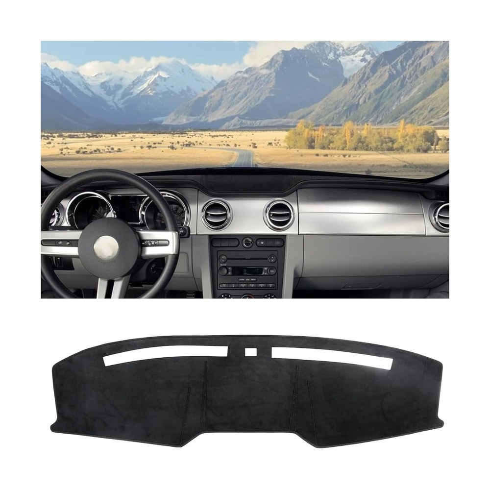 Flannel Dash Cover Dashboard Cover Pad Mat Custom Fit for Ford Mustang 2005 2...