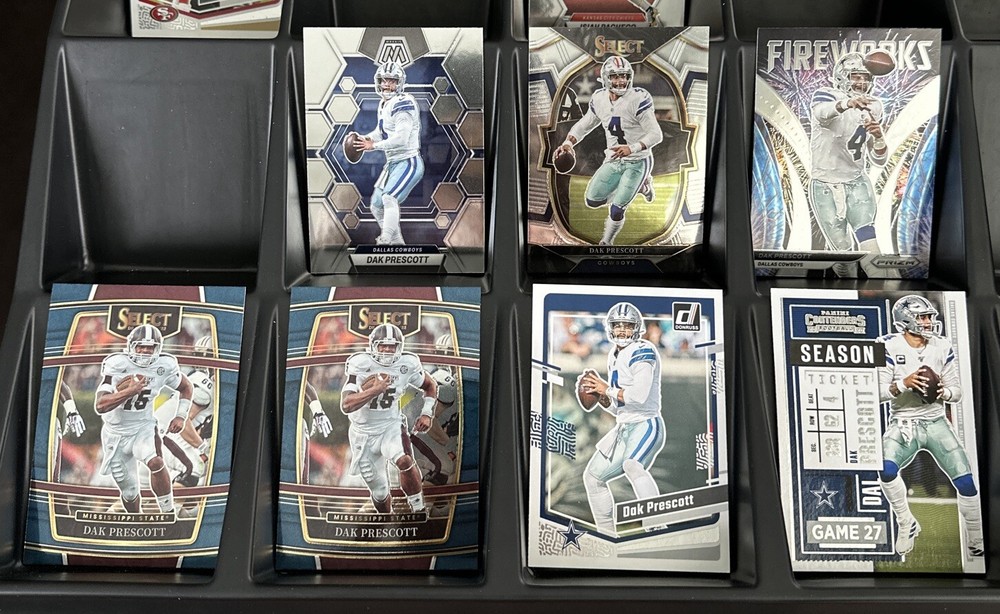 Dak Prescott 7 Card Lot Panini Contenders Prizm Select Dallas Cowboys Star