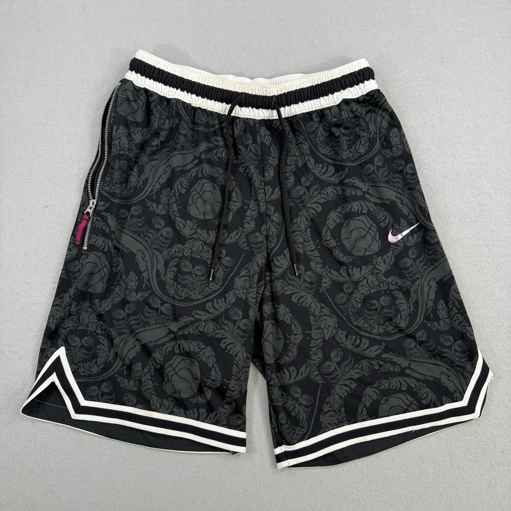 Nike Shorts Mens Medium Black Basketball DNA Exploration Floral Printed Dri-Fit