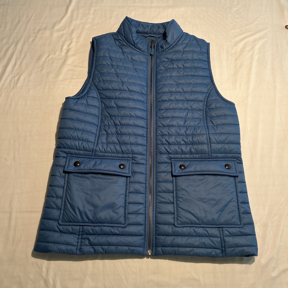 Vineyard Vines Women's Puffer pocket vest Size Medium blue