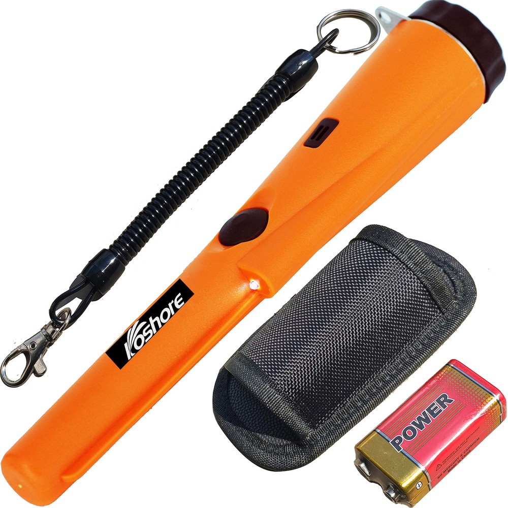 Pinpointer Metal Detector Waterproof 360° Treasure Finder for Adults Orange