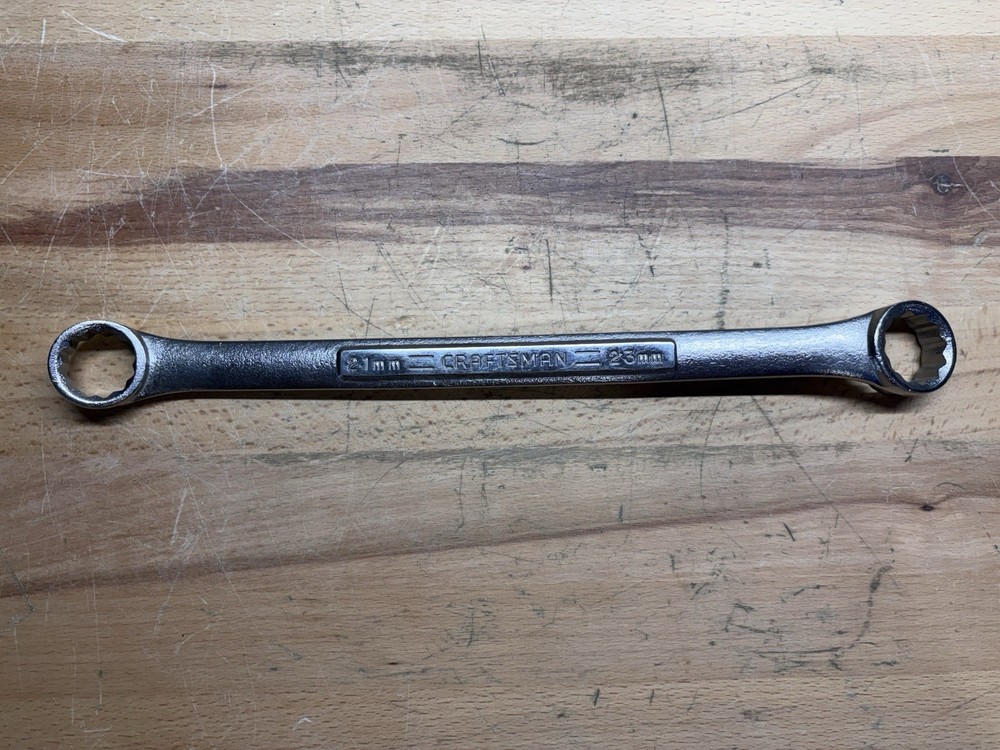Vintage Craftsman 21 x 23mm Double Box Wrench Made in USA -VV- 42966 NOS New