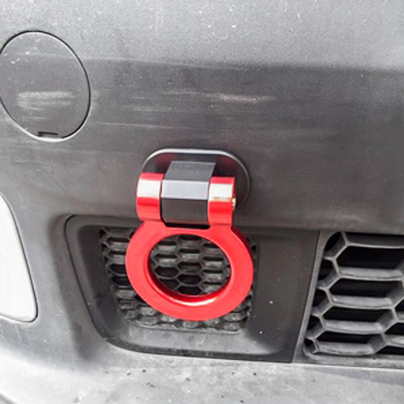 Racing Style Car Tow Hook Decorative Ring Track Accessory