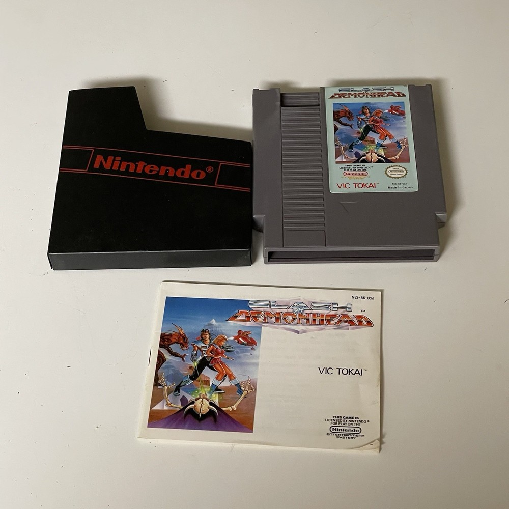 Clash at Demonhead Nintendo NES Authentic Tested Manual Sleeve Nice